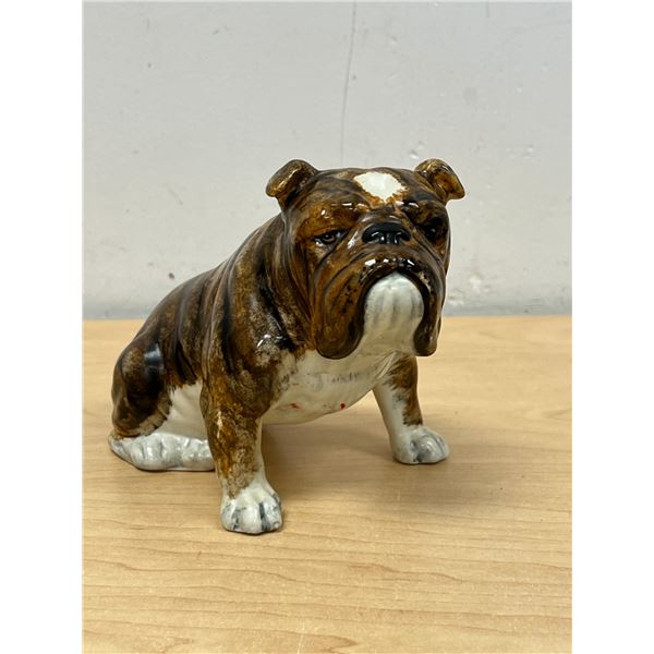 Made in England Bulldog Figure - approx: 4.5"T 6"W