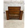 Image 2 : Project Satin Walnut Tallboy Dresser - Approx: 36x18" & 45.75"T (needs work, see photos)