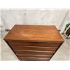 Image 8 : Project Satin Walnut Tallboy Dresser - Approx: 36x18" & 45.75"T (needs work, see photos)