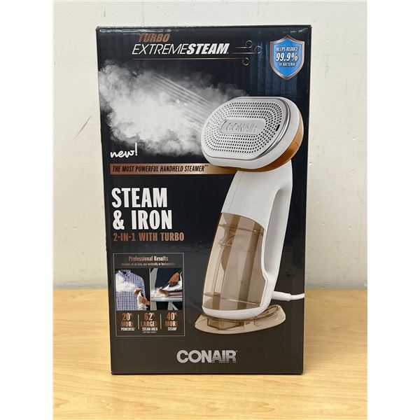 Conair Turbo Extreme Steam & Iron 2-in-1 - open box, looks new