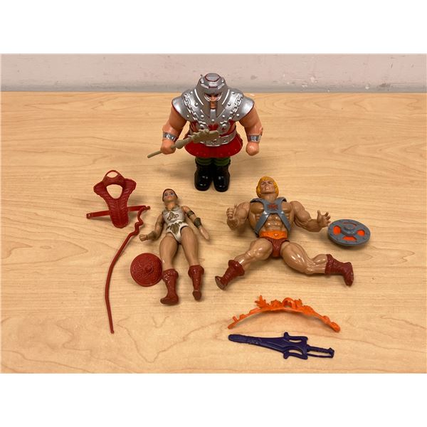 Vintage He-Man Masters of the Universe MOTU figures & Accessories (played condition, see photos)