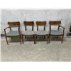 Image 11 : 4 AMAZING Mid Century Dining Chairs - 2 Arm Chairs & 2 Side Chairs