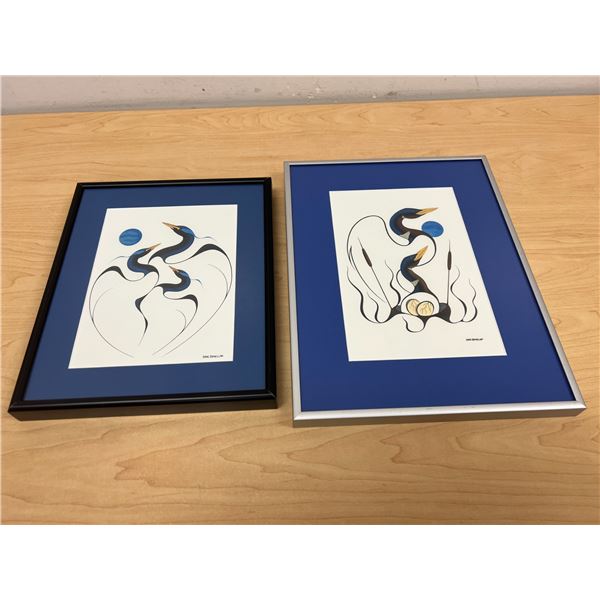 2 Isaac Bignell Framed Prints - Larger approx: 10x13"