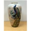 Image 2 : Heinrich (W. Germany) Large Peacock Vase Handgemalt Kmotsch Approx: 21.5"T 12"W