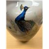 Image 4 : Heinrich (W. Germany) Large Peacock Vase Handgemalt Kmotsch Approx: 21.5"T 12"W