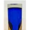 Image 7 : Large Cobalt Blue Hand Painted Cylinder Vase - Approx: 15.75"T 4.75"W