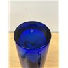 Image 8 : Large Cobalt Blue Hand Painted Cylinder Vase - Approx: 15.75"T 4.75"W