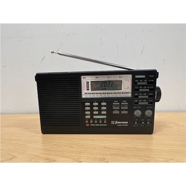 Emerson World Band Receiver ATS-803 Radio 12"W