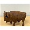 Image 3 : Unusual Rustic Metal Bison Décor Piece - Approx: 9"W 7"T