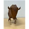 Image 4 : Unusual Rustic Metal Bison Décor Piece - Approx: 9"W 7"T