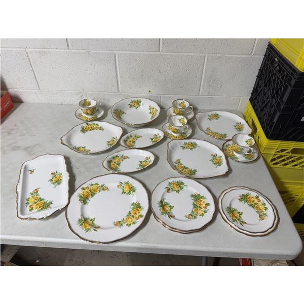 Royal Albert tea, Rose dishes