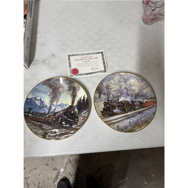 Train collector plates