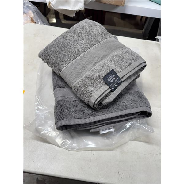 Calvin Klein bath sheet and Ralph Lauren towel