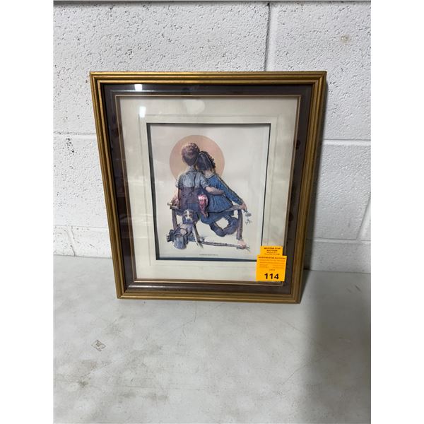 Norman Rockwell wall hanging