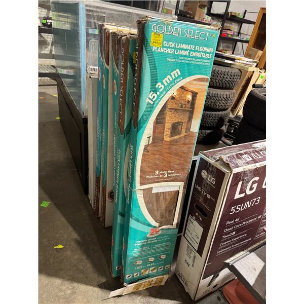 6 boxes, click laminate flooring