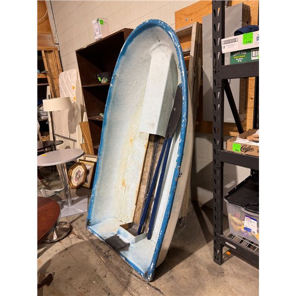 Boat with oars