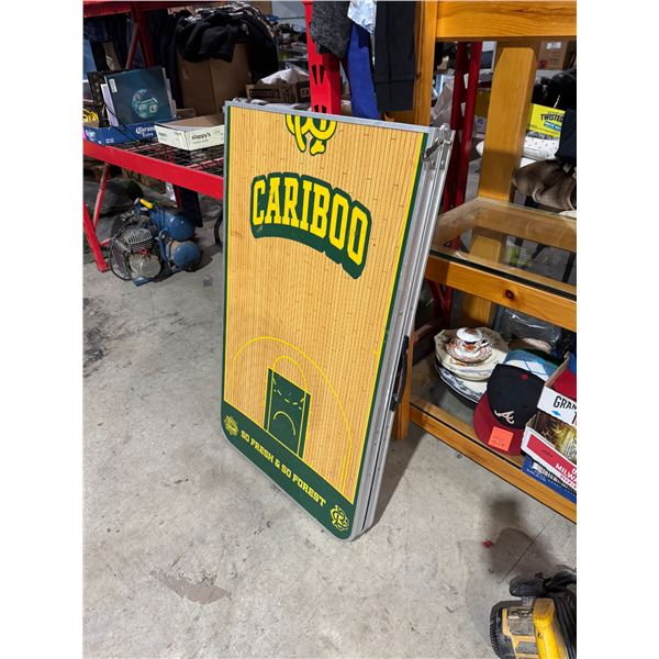 Caribou brewing, beer pong table