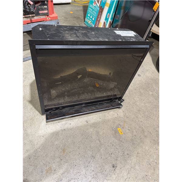 Electric fireplace working