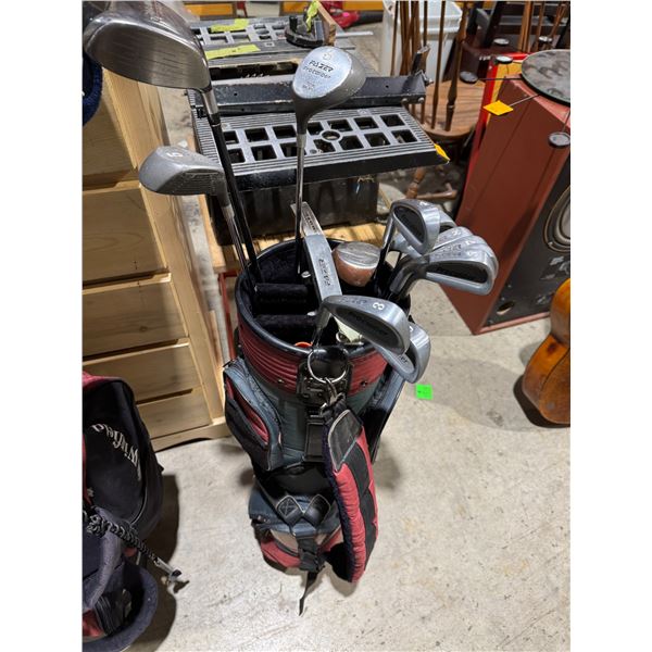 Golf clubs with bag