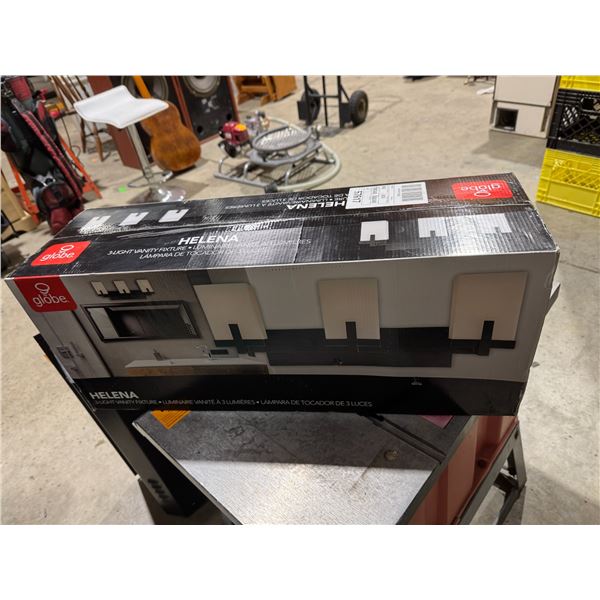Three light vanity fixture