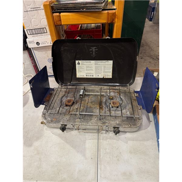 Wood 2  burner propane stove