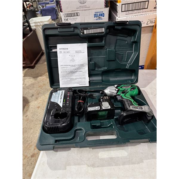 Hitachi drill with charger and battery model WH18DFL