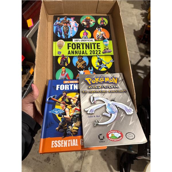 Fortnite and Pokémon books
