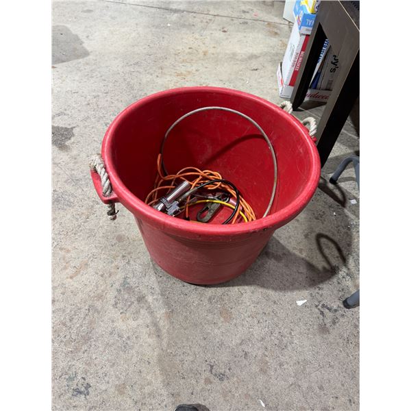 Bin with contents