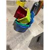 Image 1 : Bin with assorted bins and baskets