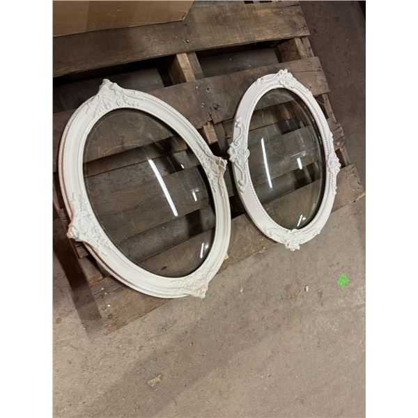 Oval convex glass frames