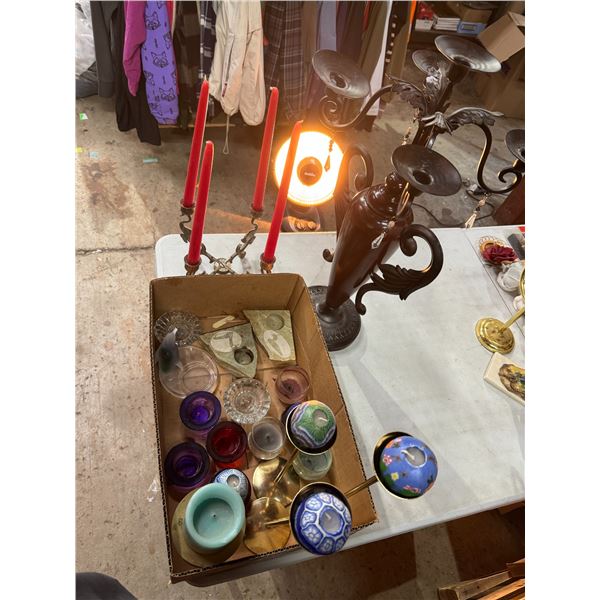 Candles, and candleholders