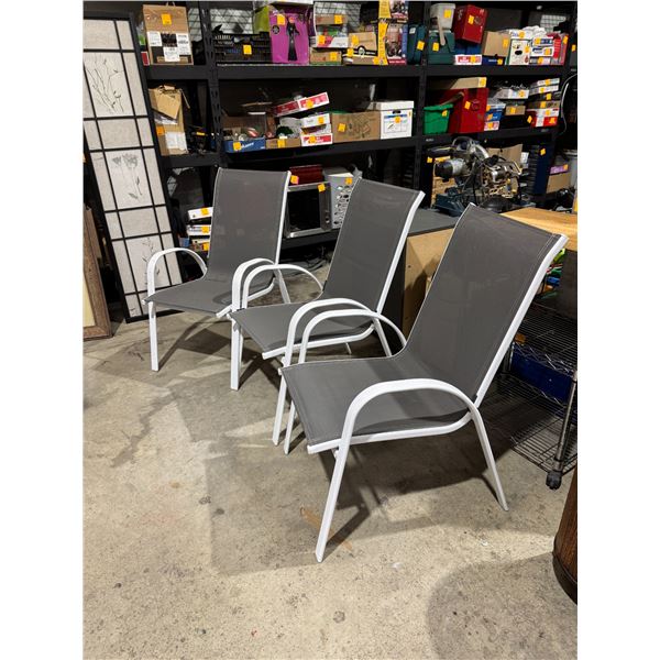 3 patio chairs