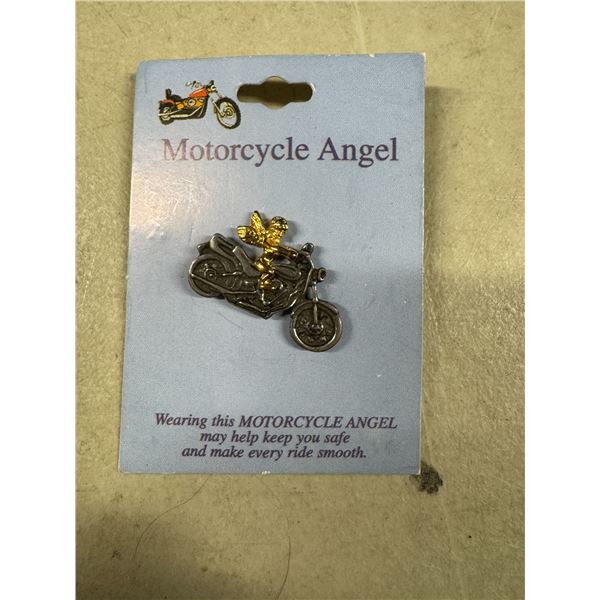 motorcycle angel pin