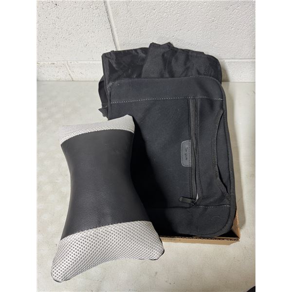 Computer bag, and cushion