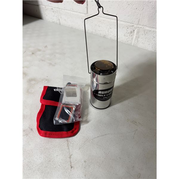Outbound candle lantern, and bike repair kit