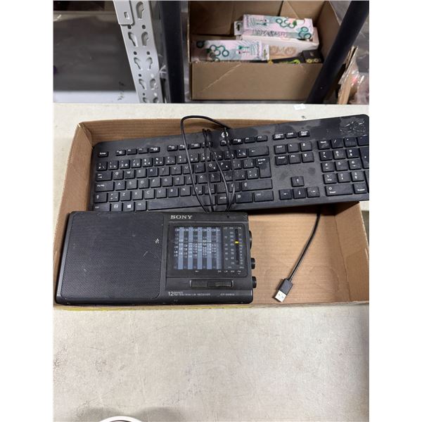 Sony receiver and keyboard