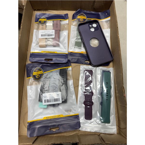 Watch straps and phone case