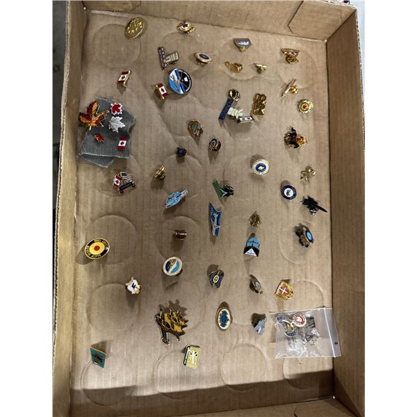Collector lapel/hat pins, Norad Interpol, etc.