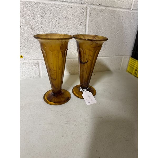 1930s George Davidson, England #1  cloud glass vases