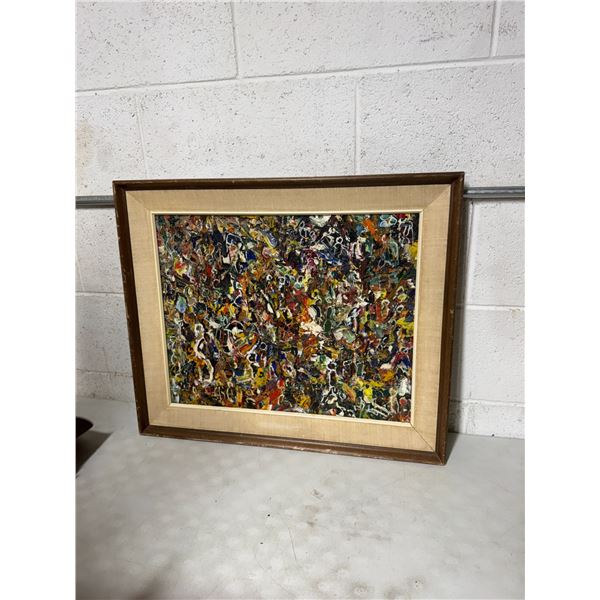 Oil painting on panel command cocktail party