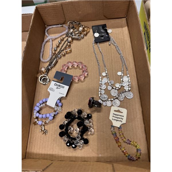 Assorted costume jewelry
