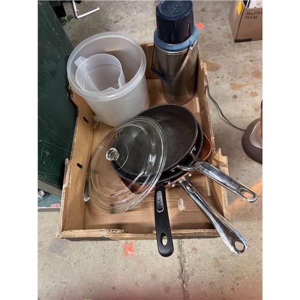 pans and thermos, etc.