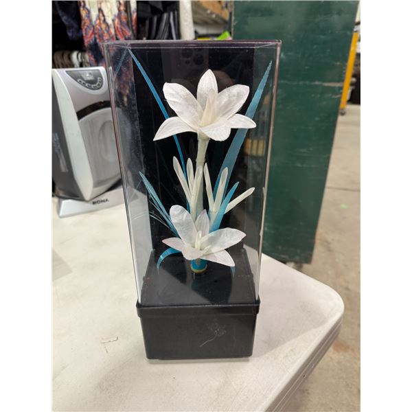 Musical fiber optic flower