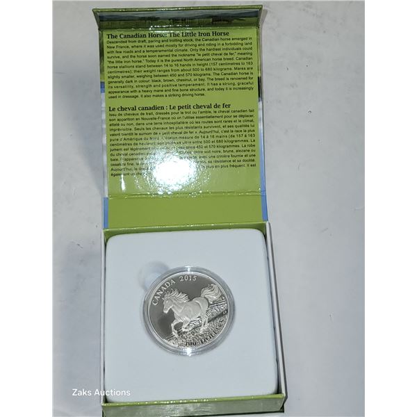 RCM 2015 Horse $100 Silver Dollar