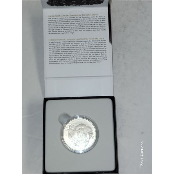 RCM 2015 Muskox $100 Silver Dollar