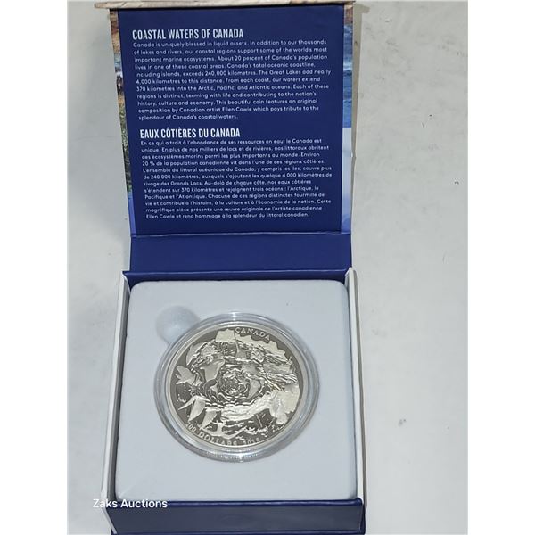 RCM 2015 Coastal Waters $200 Silver Dollar 2oz