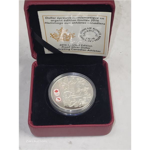 RCM 2016 Canadian Athletes Silver Dollar