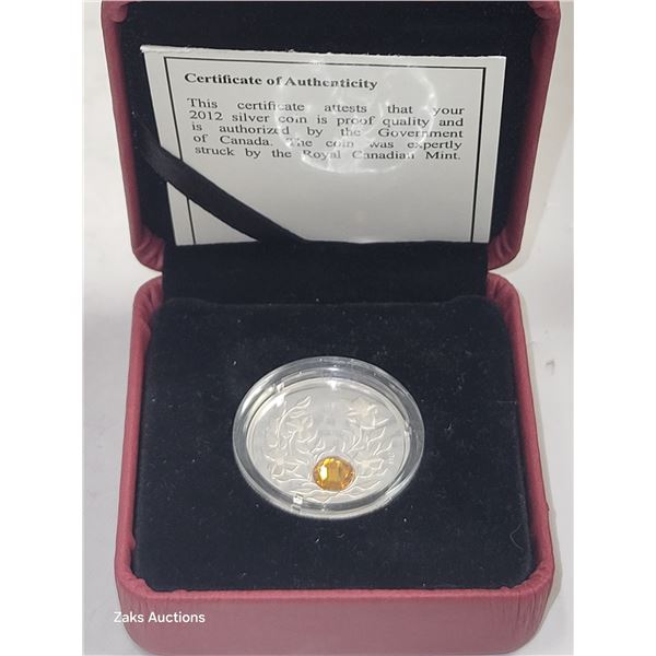 RCM 2012 $3 Birthstone Silver Dollar