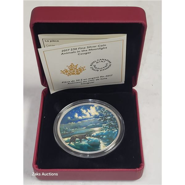 RCM 2017 Cougar $30 Silver Dollar 2oz