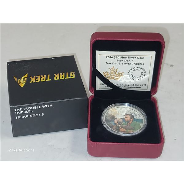 RCM 2016 Star Trek Tribbles $20 Silver Dollar